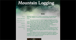 Desktop Screenshot of mountainlogginginc.com