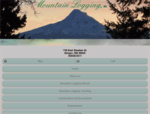 Tablet Screenshot of mountainlogginginc.com